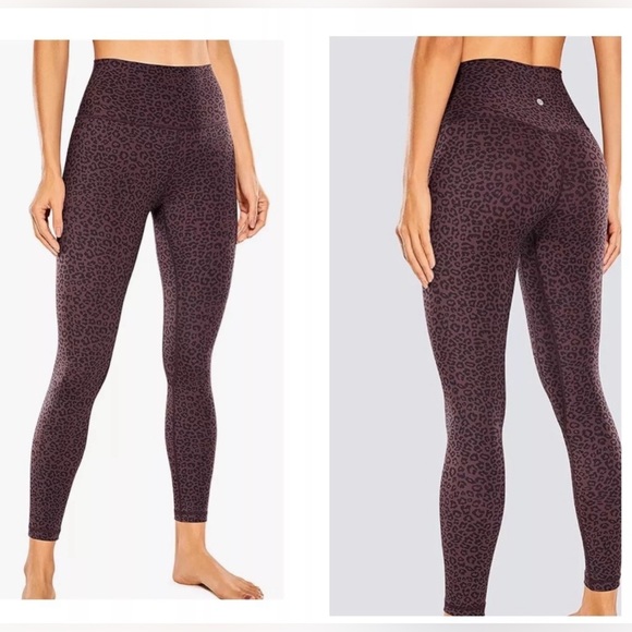 CRZ Yoga Leggings Leopard Print Naked Feeling Size XL - Picture 1 of 5
